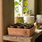 Sprout and Soil Rectangular Terracotta Succulent & Bonsai Planter Pot - Image 2