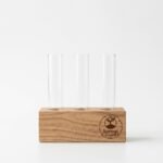 Sprout and Soil Wooden Propagation Station with 3 Glass Test Tubes